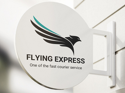 Flying Express | one of the fastest courier service branding design icon illustration logo typography