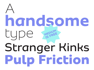 Sua, a handsome font with a FREE weight