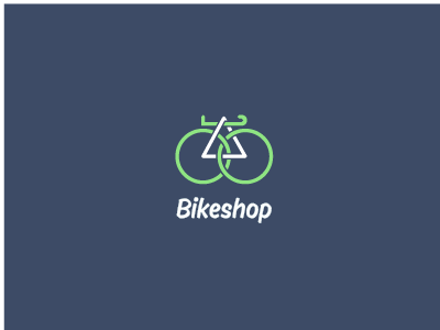 BIKESHOP bike brand branding circle design graphicdesign ideas illustrator logo shop triangle