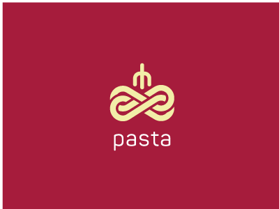 PASTA design fork graphicdesign ideas illustrator logo pasta