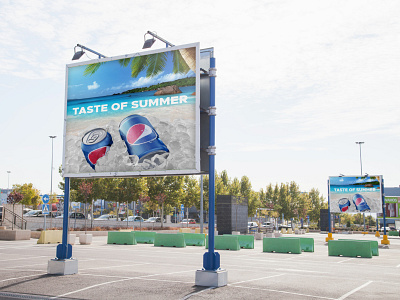 Key Visual | Pepsi | Taste of Summer advertising billboard brand branding can design graphic ice key visual keyvisual pepsi pepsico summer taste