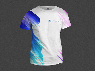 T-Shirt Design branding colourful company t shirt