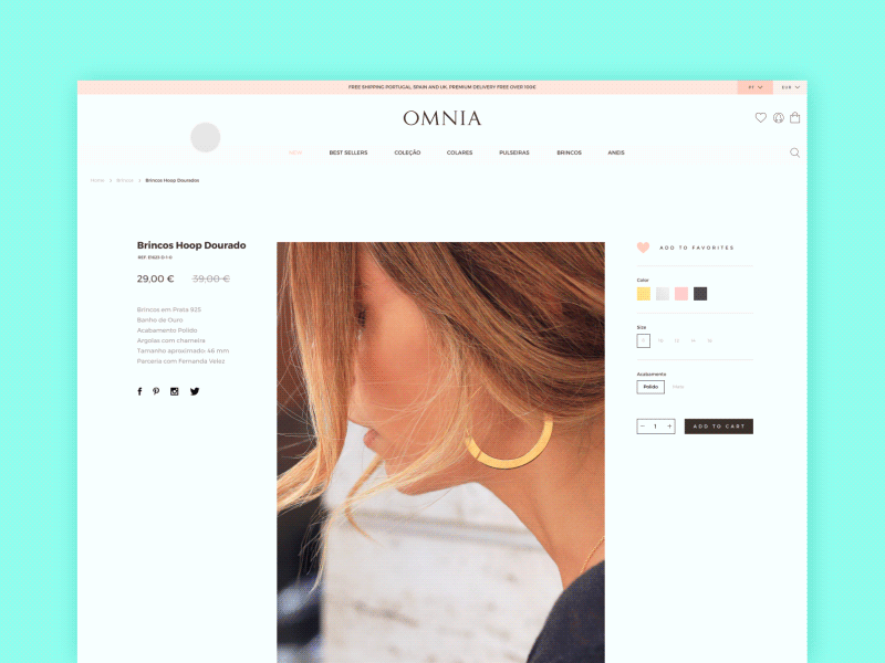 Omnia By Miew Creative Studio creative design digital e commerce miew minimal mobile studio ui ux web website