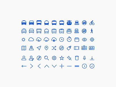 Mobility Icon Set by Miew app branding icon iconography icons infographic miew mobile set uiux web website