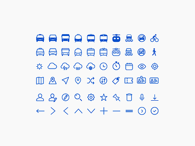 Mobility Icon Set by Miew
