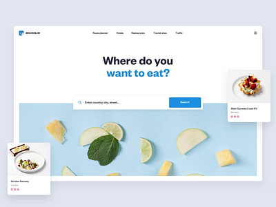 Via Michelin concept - Homepage v2 airbnb filters geo homepage landing page listing location london real estate search trip advisor trulia zillow