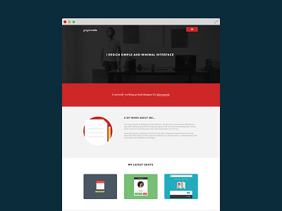 New responsive portfolio flat minimal personal redesign responsive ui webdesign website