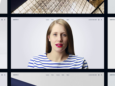 Anais and Co | Services after effects animation behance classes courses education french homepage landing page micro-interactions minimal simple teacher teaching training transitions tutors ui ux video