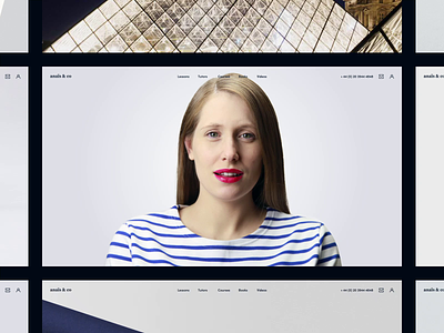 Anais and Co | Services after effects animation behance classes courses education french homepage landing page micro interactions minimal simple teacher teaching training transitions tutors ui ux video