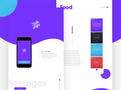 Talklife Behance case study
