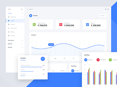 Accounting dashboard account balance bank crm dashboard desktop expenses finance income statistic ui ux