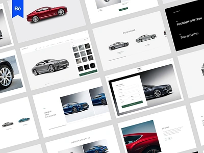 What if Bentley website was beautiful - Behance Case Study aston martin audi behance bentayga bmw continental ferrari lamborghini land rover landing page maserati mercedes minimal mulsanne porsche product design redesign rolls royce ui ux