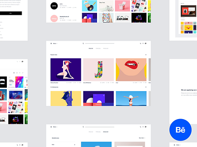 Dribbble redesign concept after effects animation behance case study concept landing page minimal product design project redesign simple ui ux white