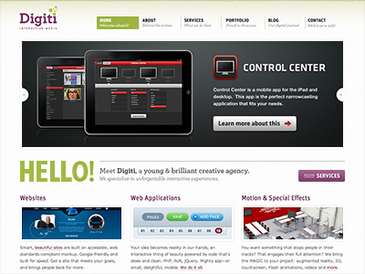 The Digiti Website agency design development digiti new website