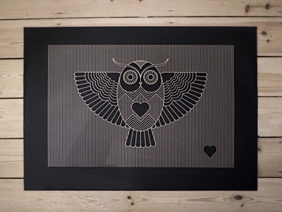 Owl Screen Print