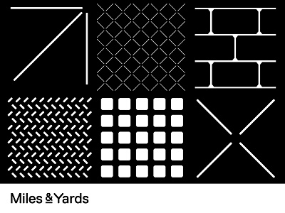 Miles & Yards branding development graphicdesign industrial logo urban