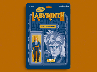 Jareth 2d action figures david bowie digital art fantasy illustration jareth labyrinth toy design toys vector
