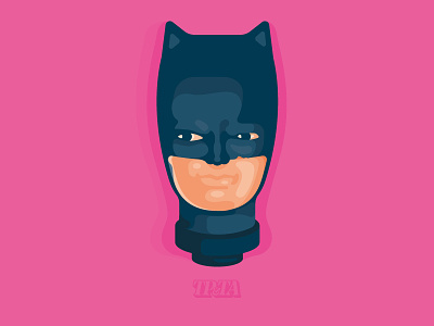 Batman 1966 adam west batman head illustration illustrator portrait toy design toys vector illustration