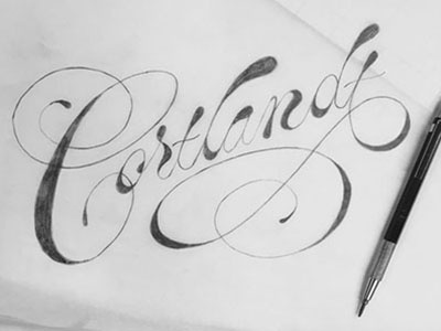 Cortlandt Italianalt hand drawn lettering