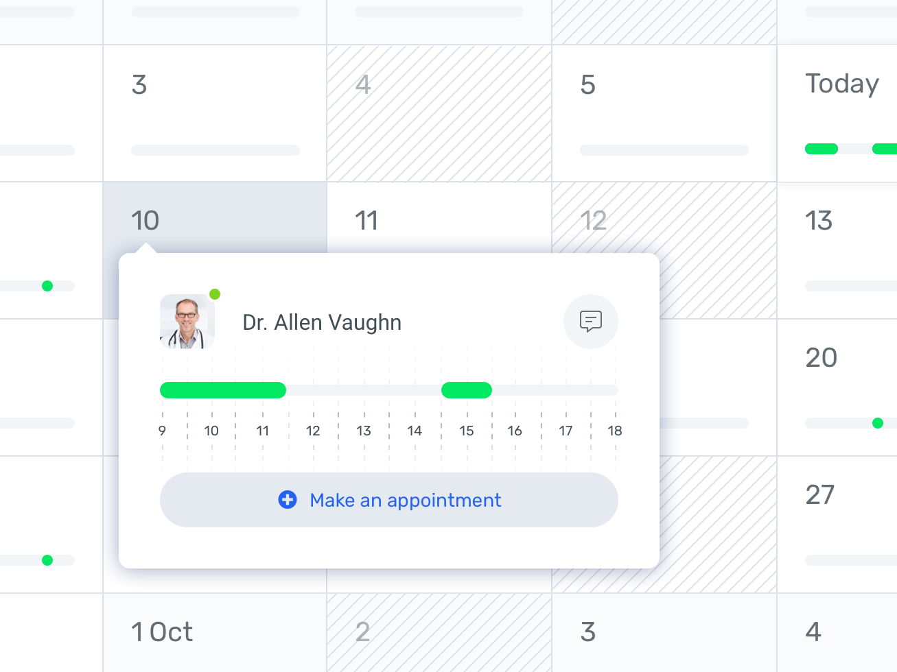 medical appointment calendar by dmitry merkulov on dribbble appointment on calendar