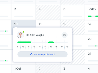 Medical appointment calendar