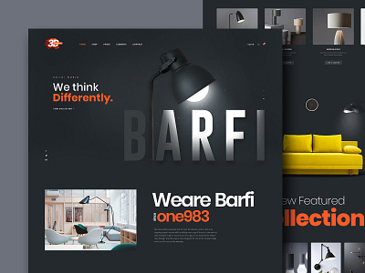 Barfi eCommerce Theme barfi black cart clean dark dark theme ecommerce lamp light shop sofa themes