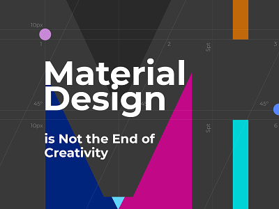 Material Design app clean creative dark design designrules material design modern website