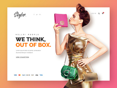 Skyler Multipurpose Theme ecommerce experience fashion interaction layout modern product shop store typography wear website