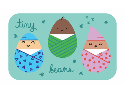 Baby theme gift card design