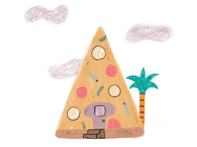 🍕 🏡 anchovies house illo illustrator kidlit kidlitart kidsbooks pizza