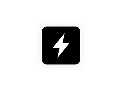 Thunder app black branding design flat icon illustration lighting logo simple thunder ui vector white