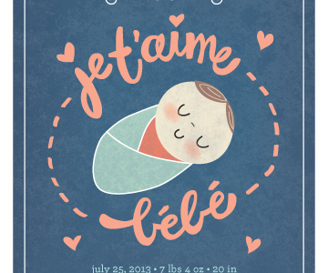 Je T Aime Bebe By Lori James On Dribbble