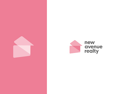 New Avenue Realty Logo branding fresh grey logo logo design logos modern pink real real estate real estate agency real estate agent real estate branding real estate logo realty simple