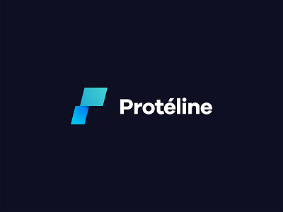 Protéline abstract blue branding design logo logo design logos medicine modern p logo pharma pharmaceuticals vector