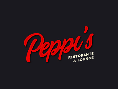 Peppi's Ristorante & Lounge branding design graphic design logo logo design logos lounge lounge logo modern peppis restaurant restaurant logo ristorante ristorante logo script script logo typemark vector wordmark