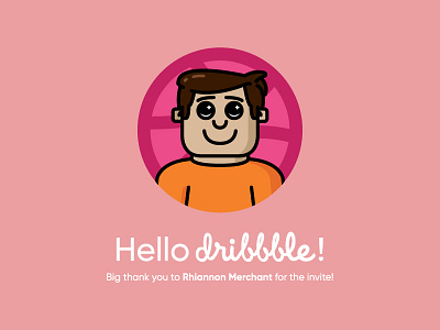Hiya Dribbble! debut dribbble hello portrait
