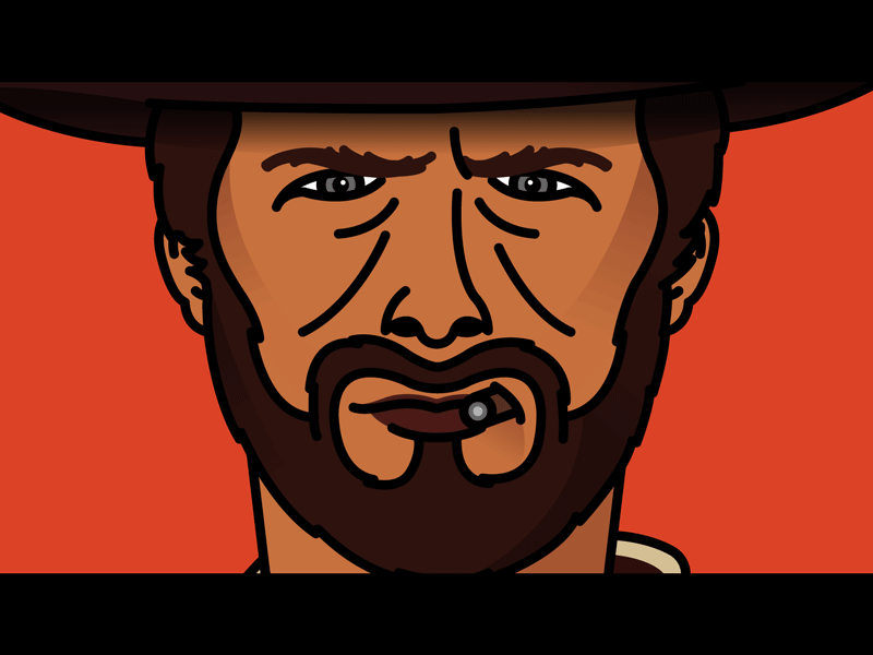 The Good, the Bad and the Ugly animated animation character design fun gif illustration western