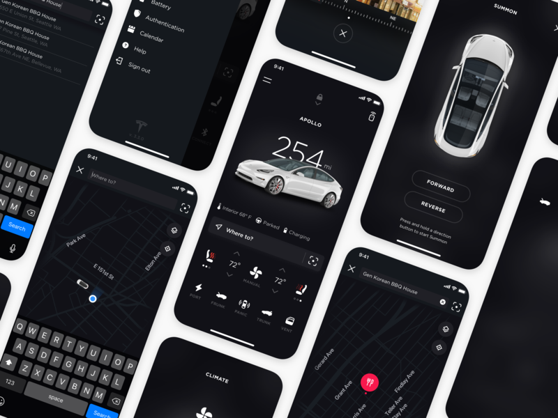 Tesla app ios