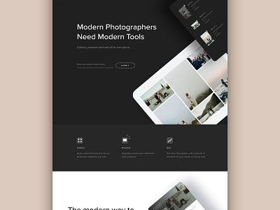 Web design lead capture marketing masonry minimal modern platform saas uiux website