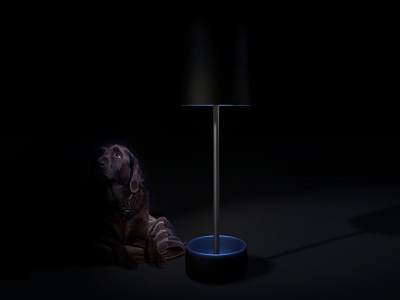 The Dog Bowl Lamp bowl cinema 4d concept dogs lamps