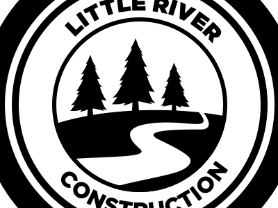 Little River Construction logo branding logo