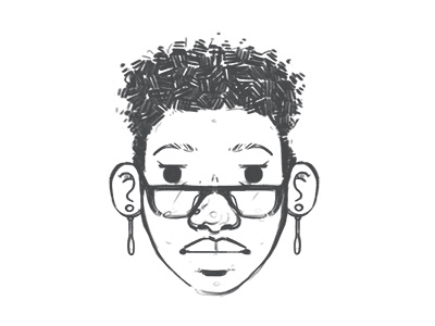 N'Deye avatar caricature illustration portrait sketch