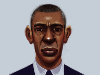 Barack Obama barack obama democrat illustration political portrait portraiture united states