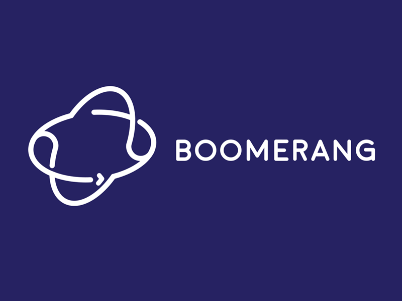 Boomerang Logo Concept by Kevin Gibson on Dribbble