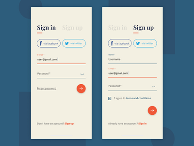 Login form