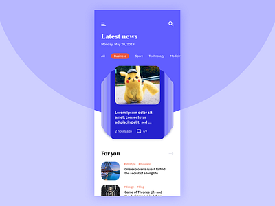 News feed app app appdesign ux ui interface appdesign ui ux