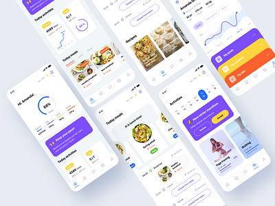 Health & Wellness Mobile App - Screens Overview