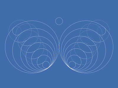 Butterfly - golden ratio logo