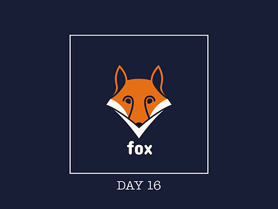 Day 16 challenge - Fox Logo animal branding dailylogo dailylogochallenge design fox illustration logo nature typography vector