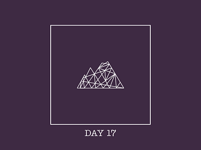 Day 17 challenge - Geometric Logo branding dailylogo dailylogochallenge design geometric illustration line linework logo lowpoly mountain vector